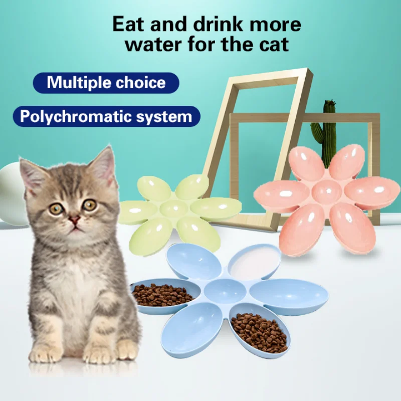 

6 In 1 Pet Bowls Food Feeder Small Dog Water Bottle Anti Choke Dog Bowl Puppy Cat Slow Down Eatting Feeder Healthy Diet Dish Hot