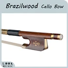 Хорошо сбалансированная жаровня 44 виолончель лук круглая палка WSnakewood Лягушка прочные виолончели части и аксессуары