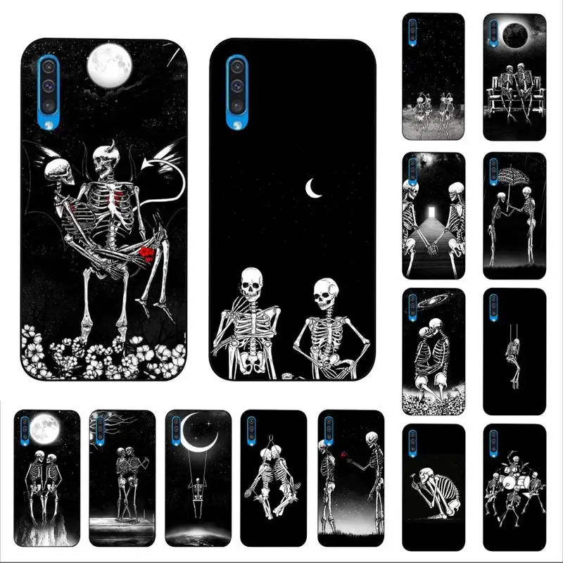 

MaiYaCa Funny Skeleton Phone Case for Samsung A51 01 50 71 21S 70 10 31 40 30 20E 11 A7 2018