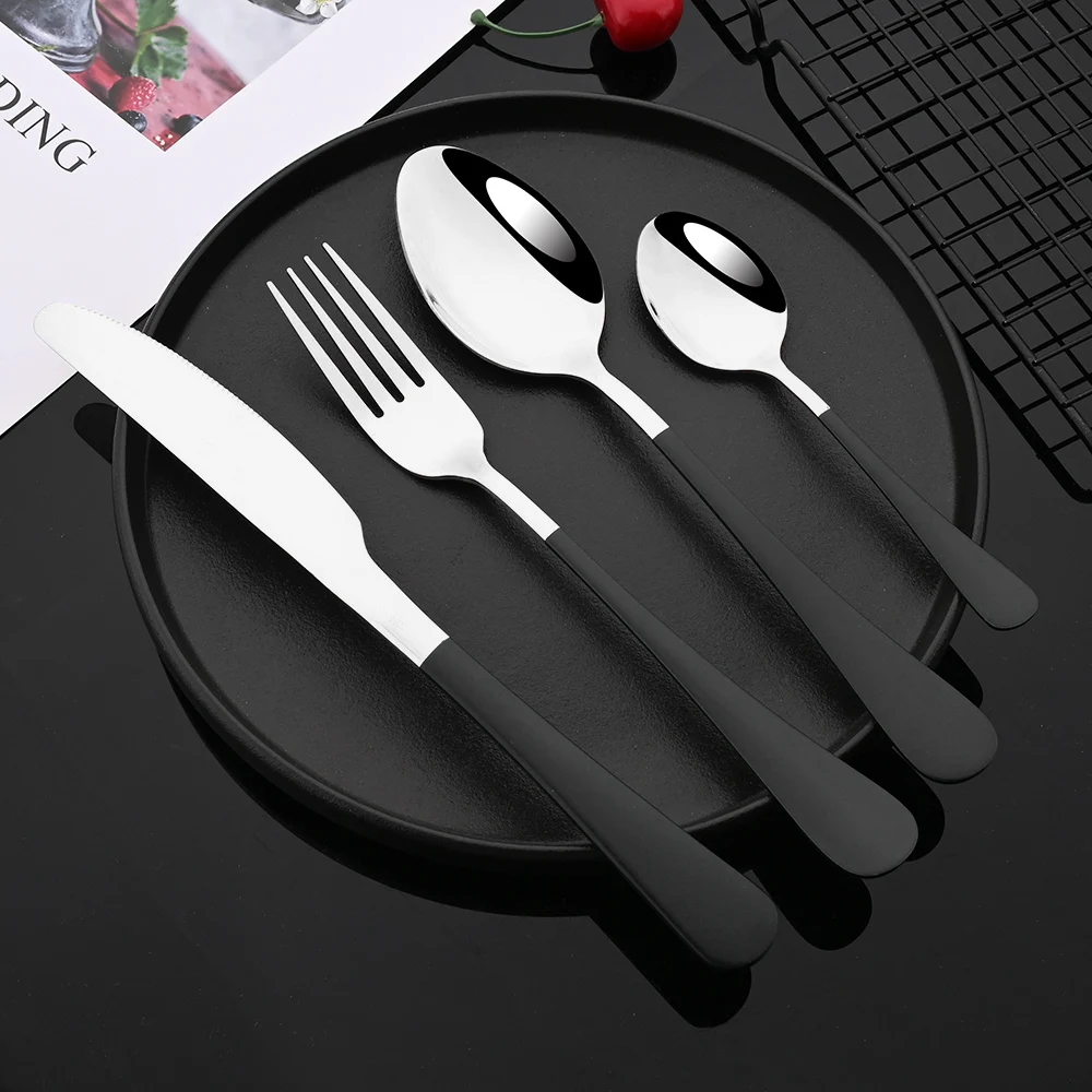 

8 шт., набор столовых приборов из нержавеющей стали