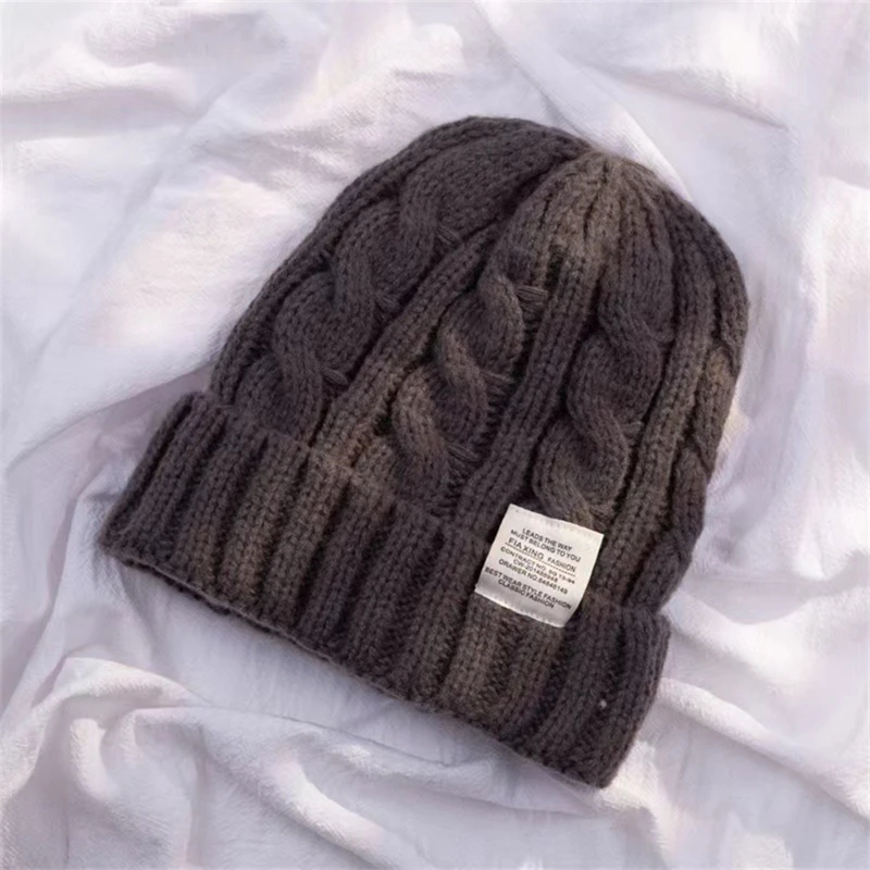 Winter Warm Beanies Casual Short Thread Hip Hop Hat Adult Men Female Wool Knitted Skull Cap Elastic Unisex 4 Winter Warm Beanies Casual Short Thread Hip Hop Hat Adult Men Female Wool Knitted Skull Cap Elastic Unisex 4