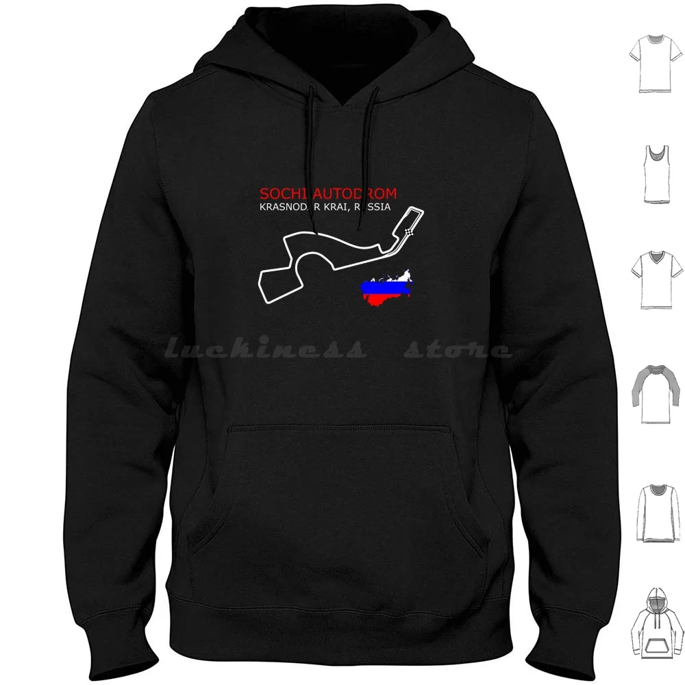 

The Sochi Autodrom Hoodie cotton Long Sleeve Sochi Autodrom Grand Prix Grand Prix Circuit Bahrain Transport