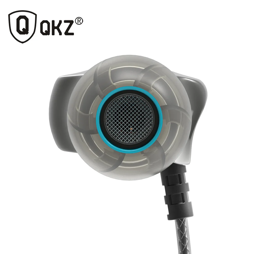 QKZ DM7 динамические наушники со встроенным микрофоном HiFi тяжелые басы 3 5 мм
