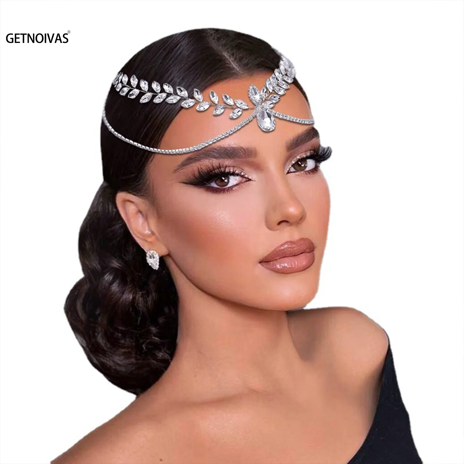 

Wedding Headband Crystal Rhinestone Hairbands Hair Accessories For Women Tiara Headband Wedding Accessories Headband on the head