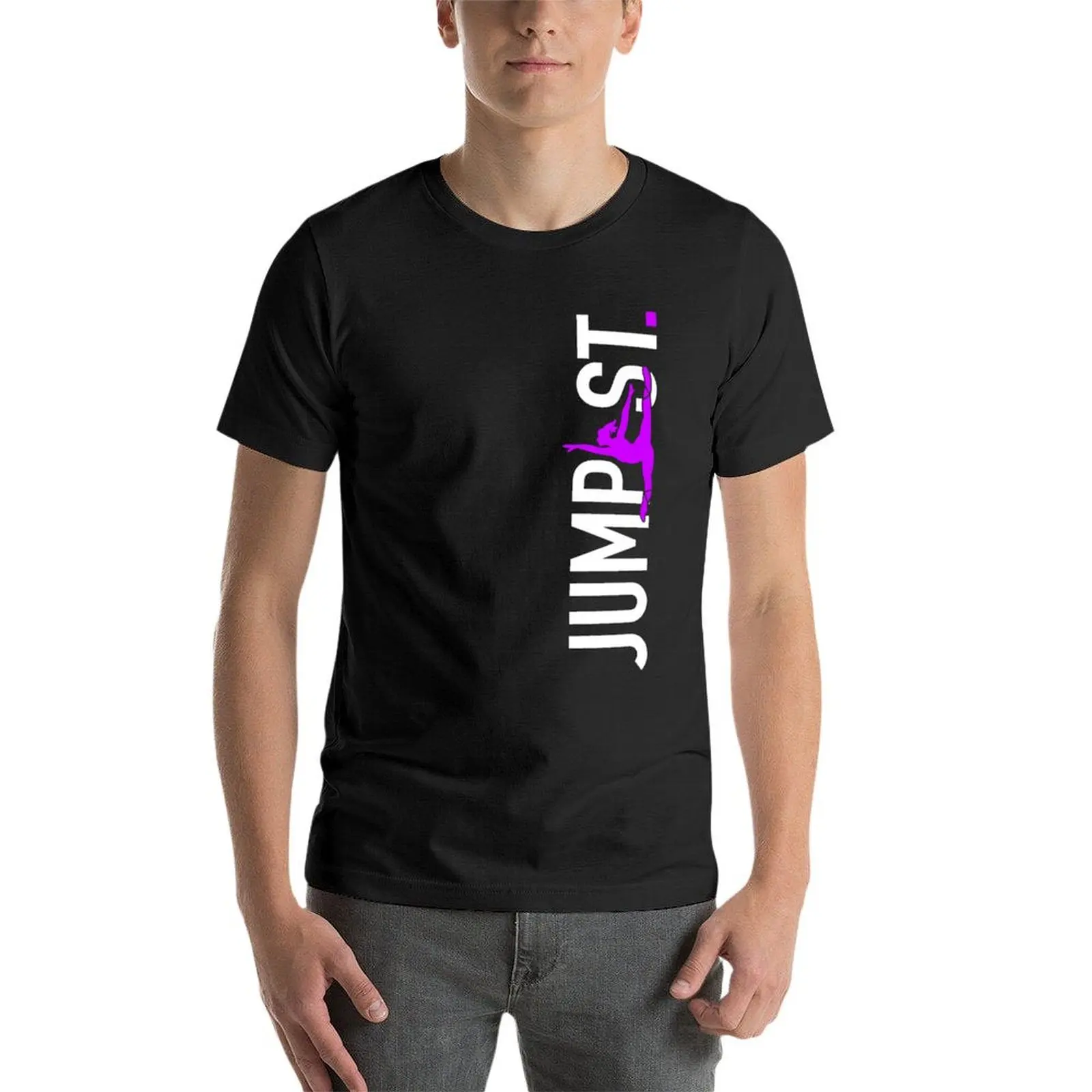 Jumpst без фона кольца вертикальная футболка кавайная одежда для мальчика Мужская