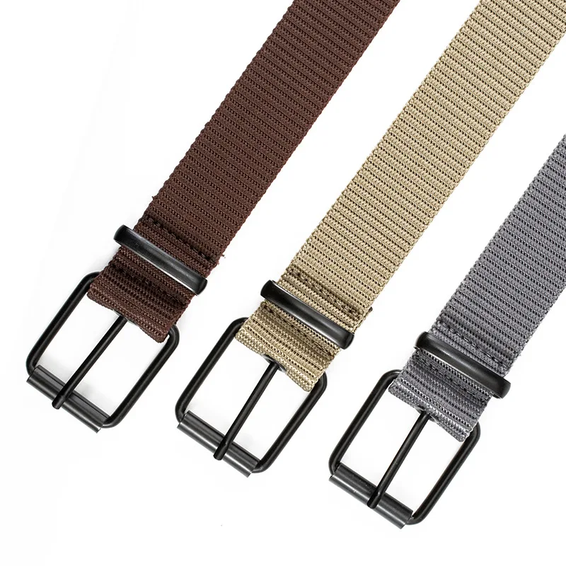 

Canvas Belt Men Tactical Belts Selling Men's Outdoor Sport Simple Practical Weave Nylon Canvas Cowboy Pants High Quality Strap
