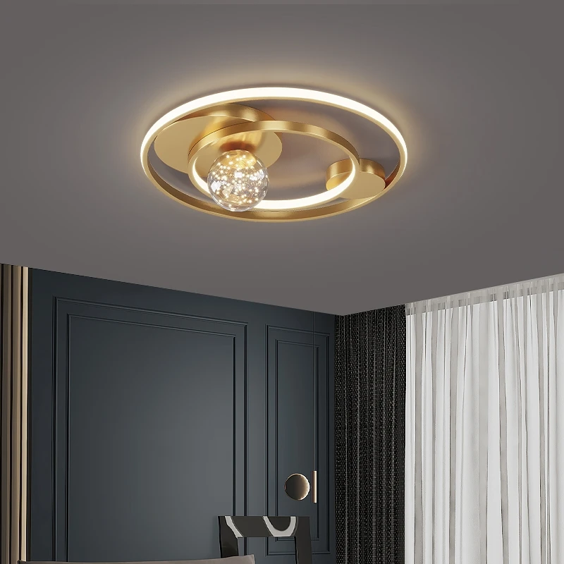 

Современный Креативный круглый светодиодный потолочный светильник в скандинавском стиле черного и золотого цвета для спальни, гостиной, столовой, кухни, для чтения, комнатного коридора, детской комнаты