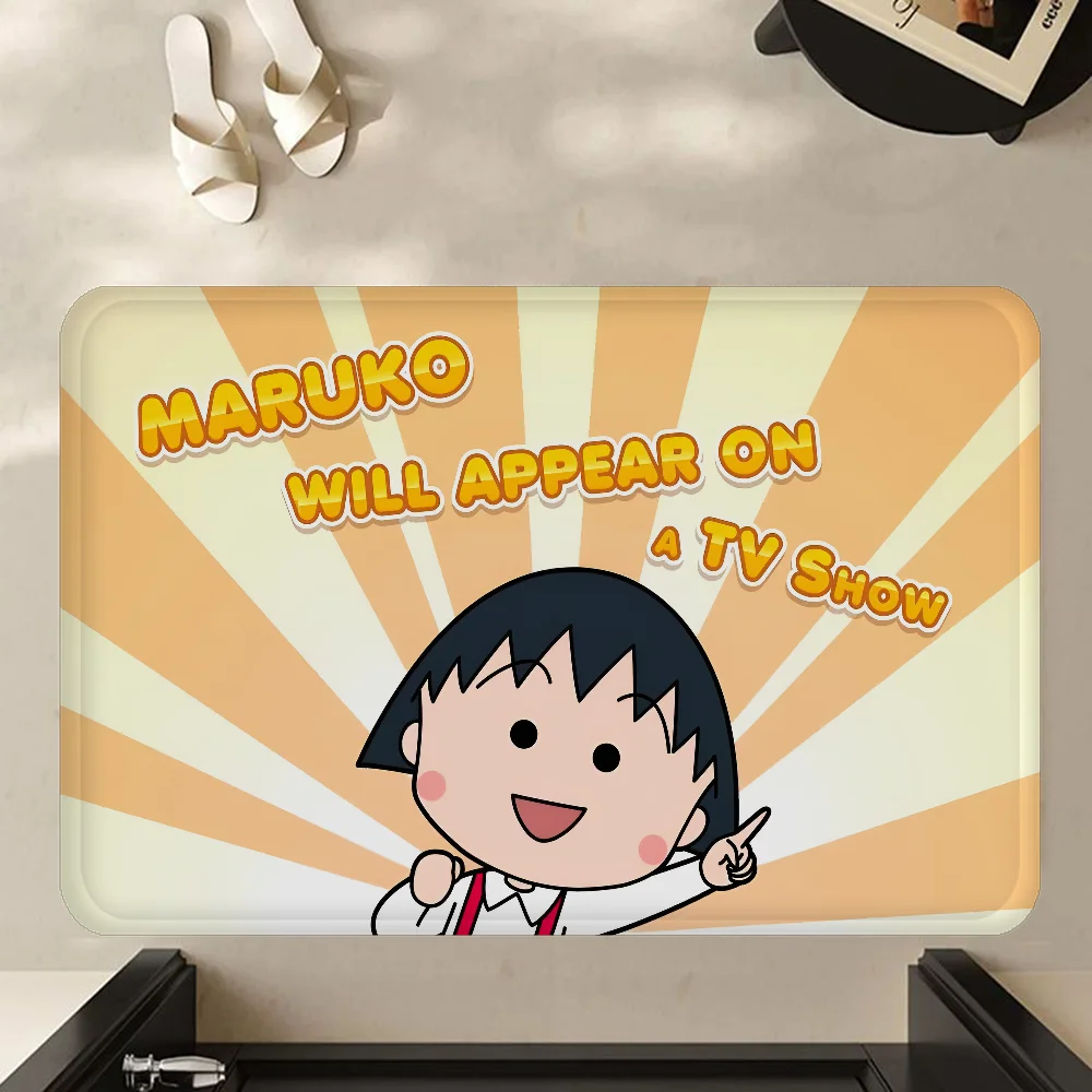 Дверной коврик C-Chibimaruko Chan моющийся нескользящий для гостиной дивана стульев