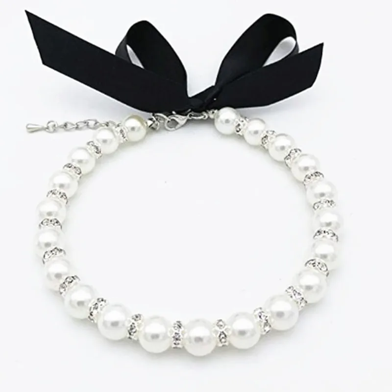 

Imitation Pearl Necklace Pet Collar New Pet Supplies Cat and Dog Accessories