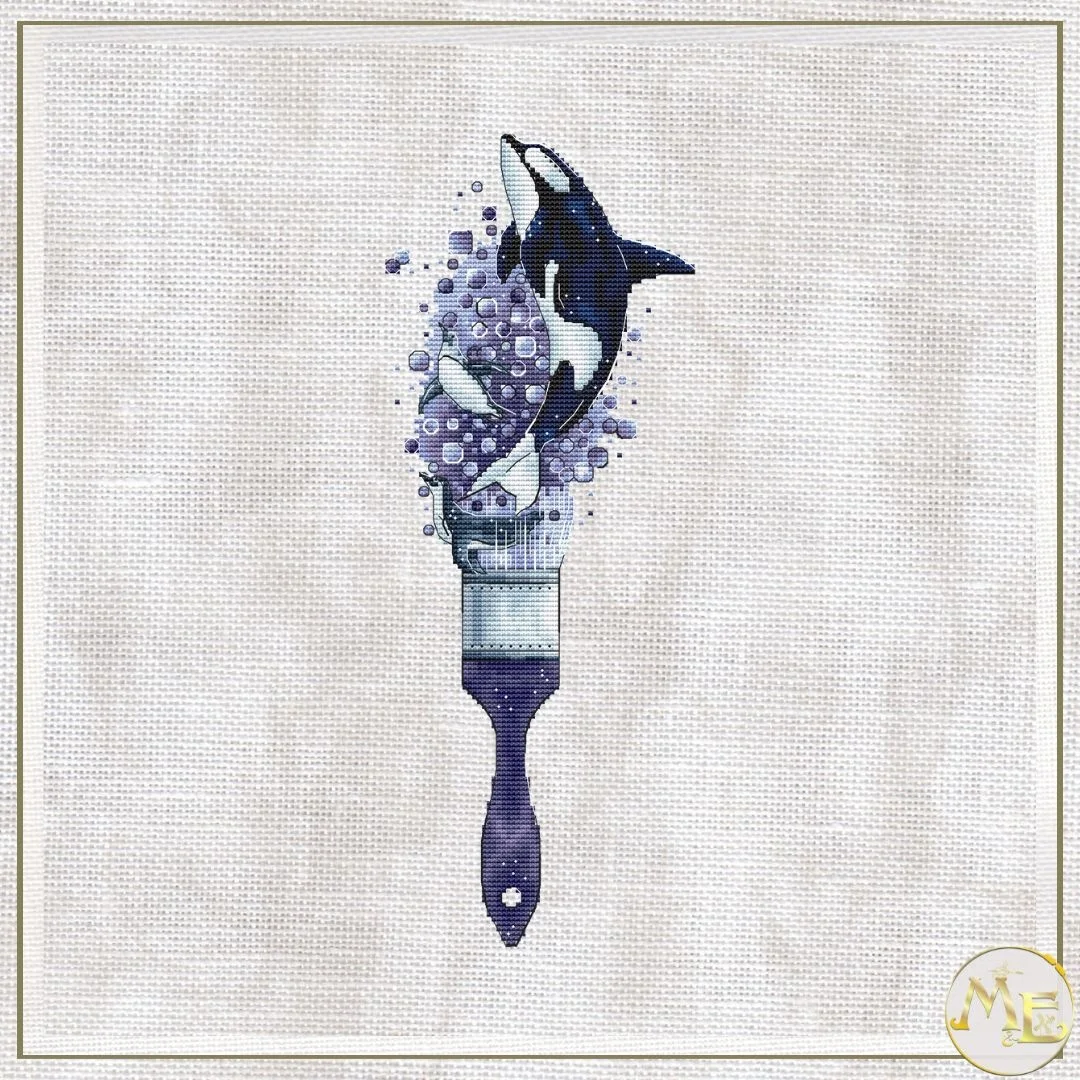 

Whale 22-40Top Quality Beautiful Lovely Counted Cross Stitch Kit Height Chart Measure