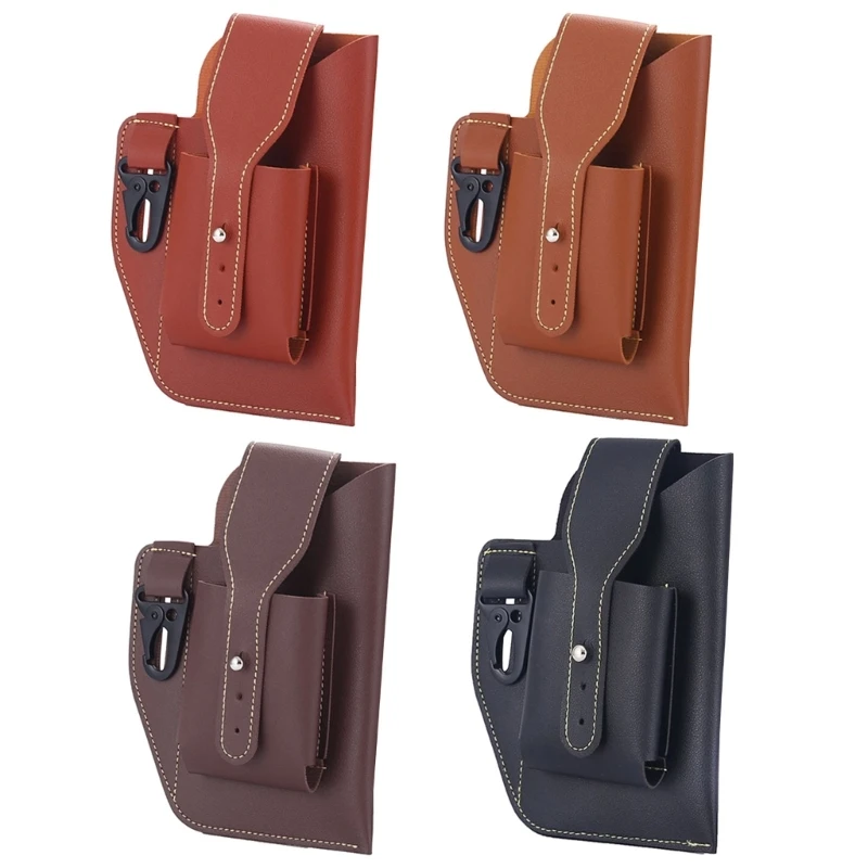 

Dropship Mens Leather Vintage Waist Bag Sheath Belt Clip Phone Holster Cell Phones Case