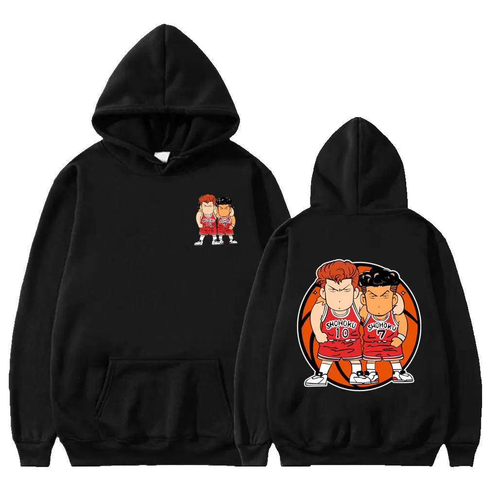 

Anime Sakuragi Hanamichi Ryota Miyagi Cartoon Hoodie Funny Manga Slam Dunk Sweatshirt Men Women Casual Fleece Oversized Hoodies