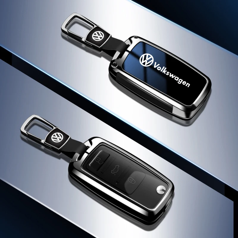 Фото Умный автомобильный брелок из цинкового сплава, чехол для Volkswagen VW Polo Tiguan Golf Jetta Beetle Eos Scirocco Up Transporter Sharan №3