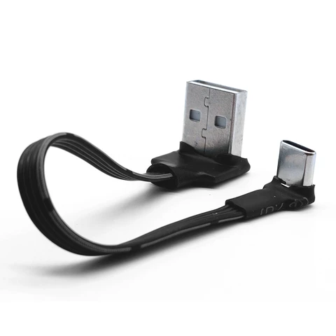 USB Type-C  кабель 90 градусов 0.1/0.2/0.5/1 м