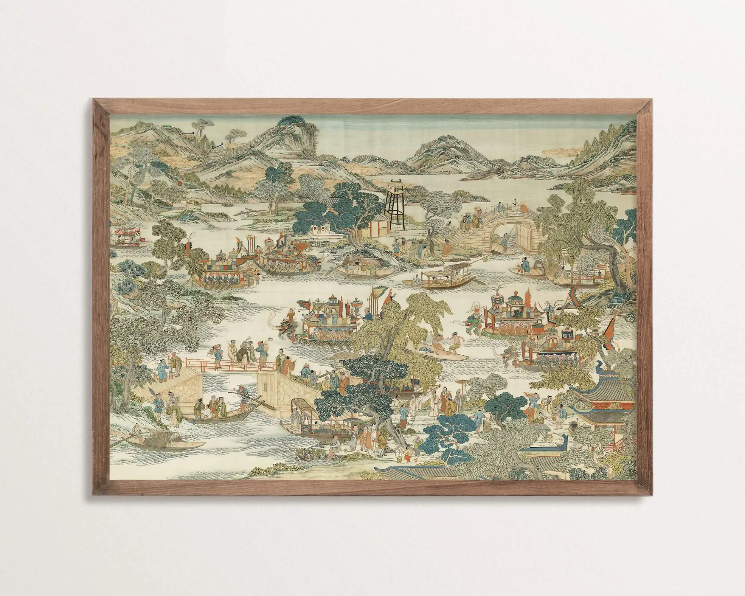 

Картина на холсте "Восточная классическая картина тушью"