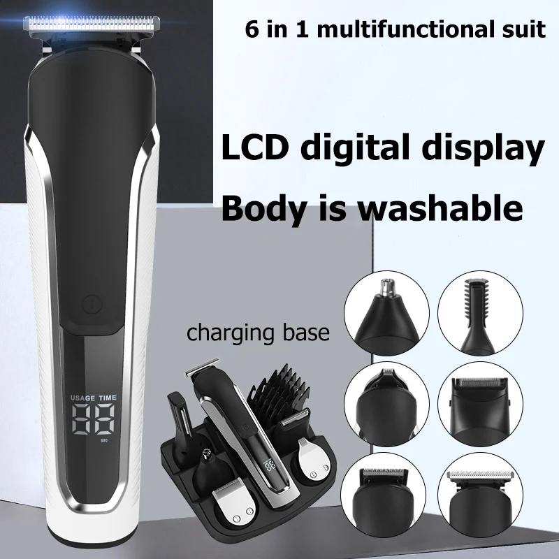 

Barber Shop Special Hair Clipper Home USB Charging Portable Men's Beard Trimmer Sculpture Oil Head Bald Rechargeable Trimmer