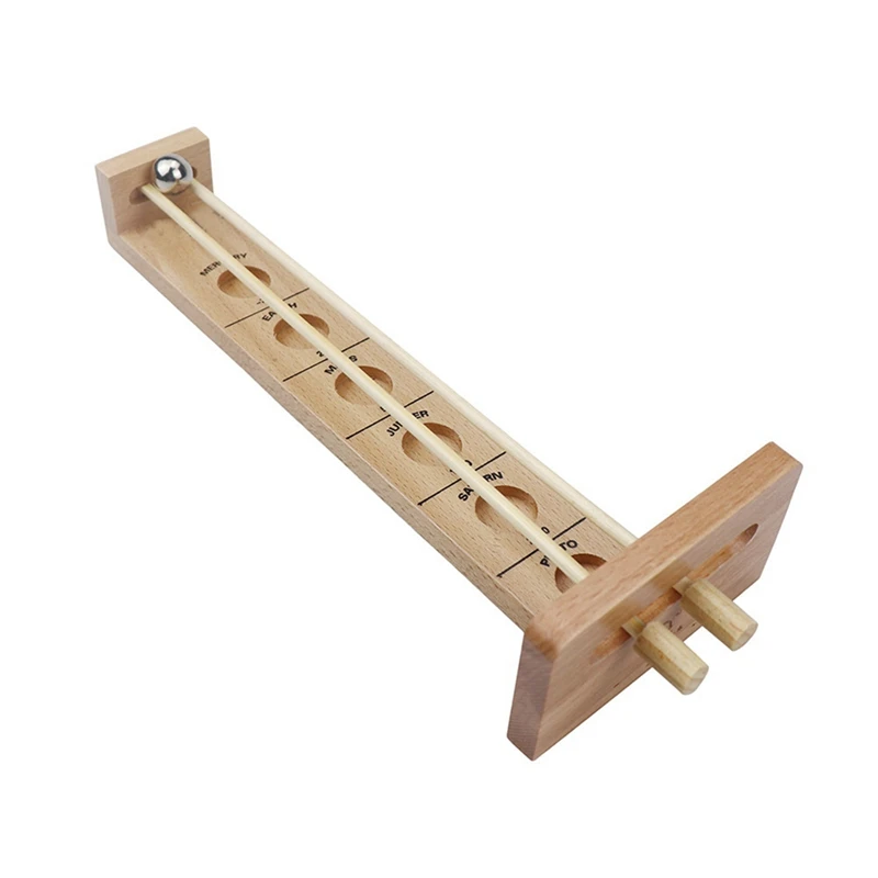 

Children's Wooden Ball Toy Crossing The Solar System Intellectual Toy Wooden Clip Stick Challenge Limit Toy
