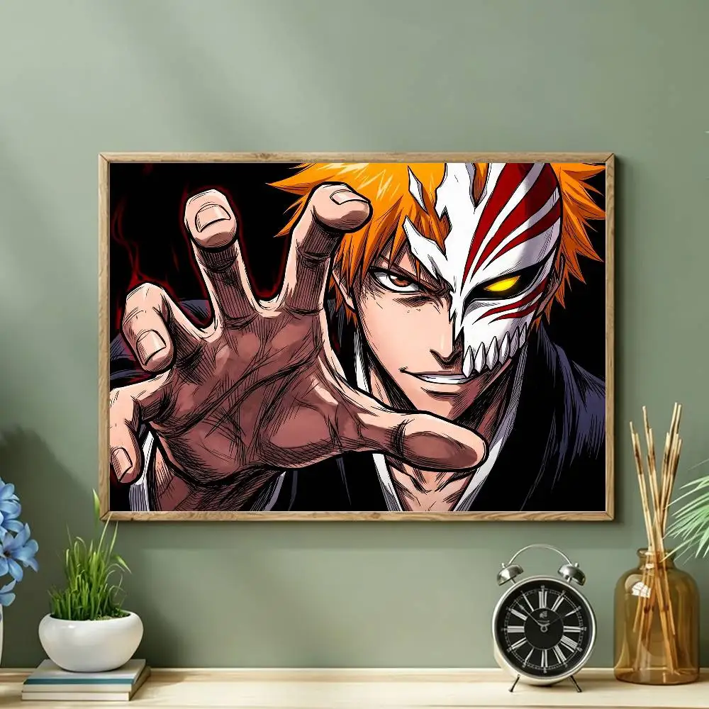 Фото B-BLEACH K-Kurosaki Ichigo Настраиваемый HD-постер для стен с самоклеящейся водонепроницаемой основой №3