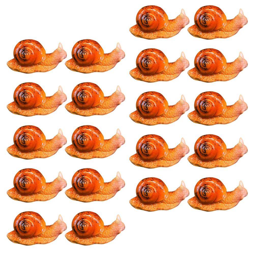 20 шт. орнамент в виде улитки мини-декор украшения форме смолы статуэтки для