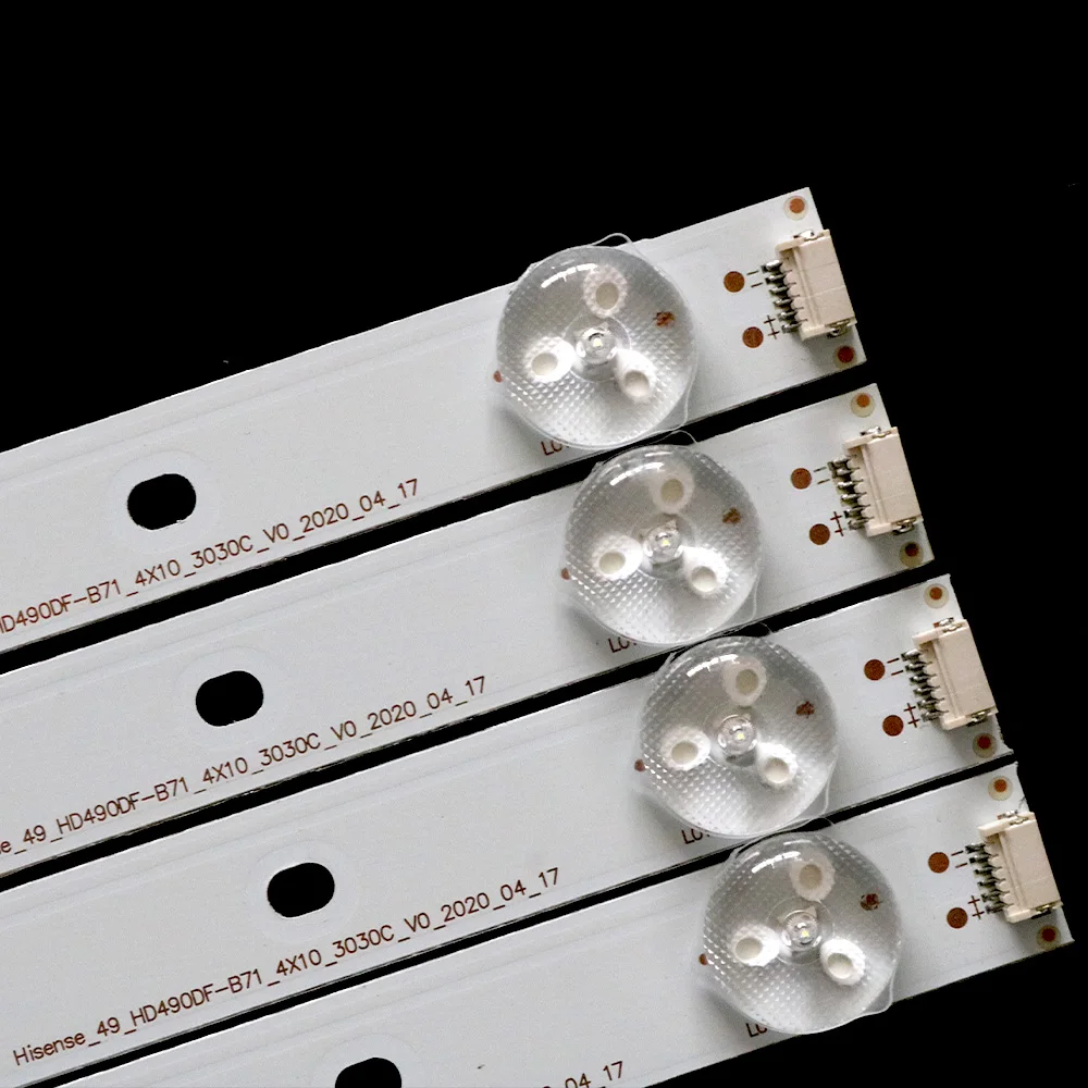 16PCS  LED Backlight Strip 10 Lamp For Hisense 49 LED49EC520UA LED49EC620UA HD490DU-E31 4X10 49K300U H49M3000 LED49K300U