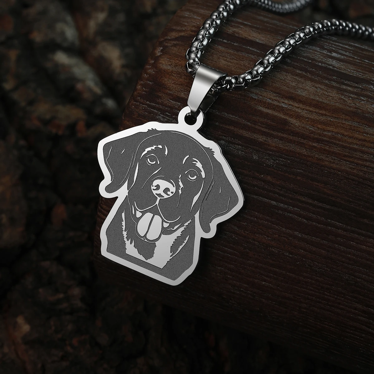 Модное ожерелье с собакой лабрадора-ретривера ювелирные изделия из нержавеющей