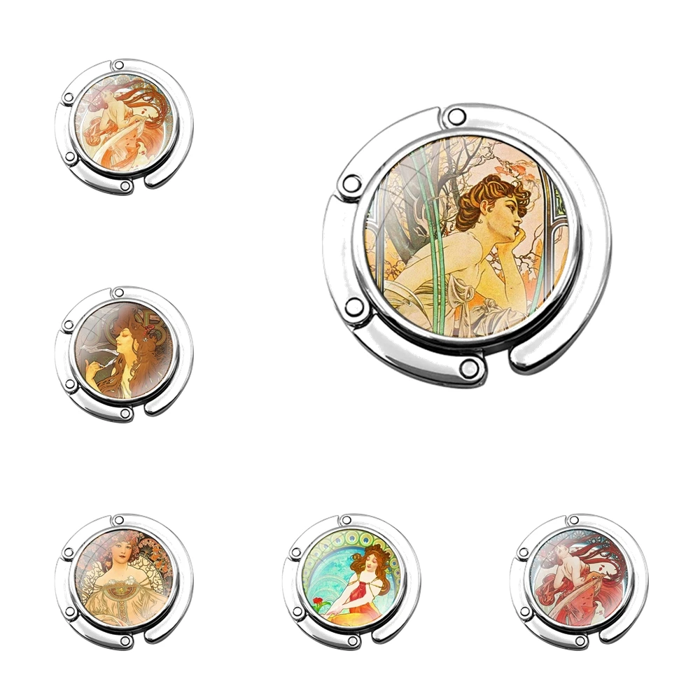 Женский складной крючок Alphonse кошелек для девушек сумка хранения декоративный