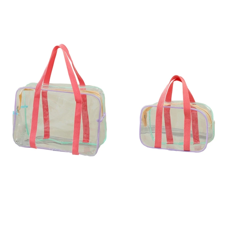 

Women's Bag Tote Makeup Cosmetics Shoulder Messenger Beach Transparent High-capacity Swim Summer Storage Handbag