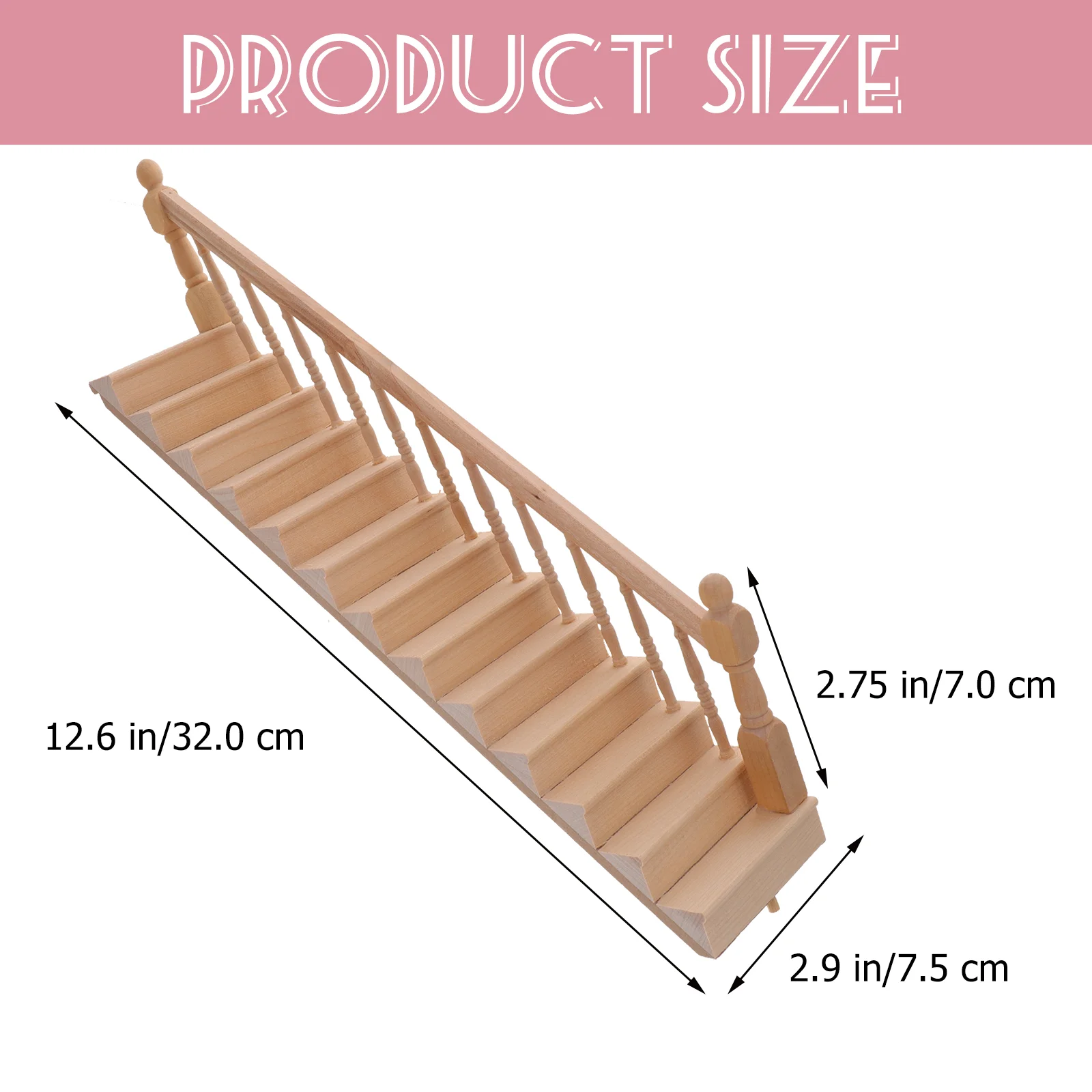 Рисунок 2 - Миниатюрные неокрашенные лестницы