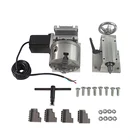 4-х кулачковый патрон с ЧПУ роторный 4-й Осью задний фрезерный станок с 80 мм 100 мм 130 мм 4-кулачковый патрон для фрезерного станка с ЧПУ CNC3040 6040 6090