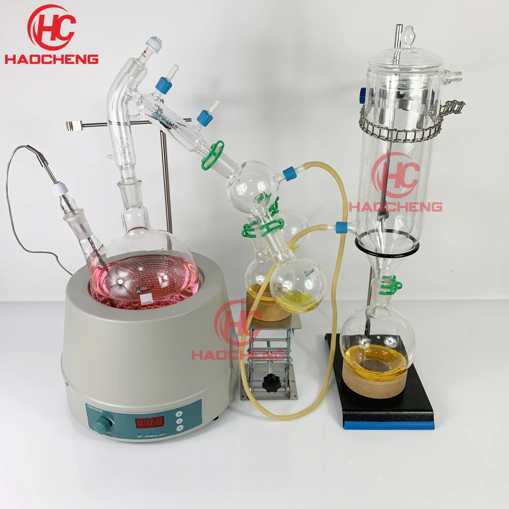 

Free shipping,5L Short Path Distillation with 110V 220V Stirring Heating Mantle