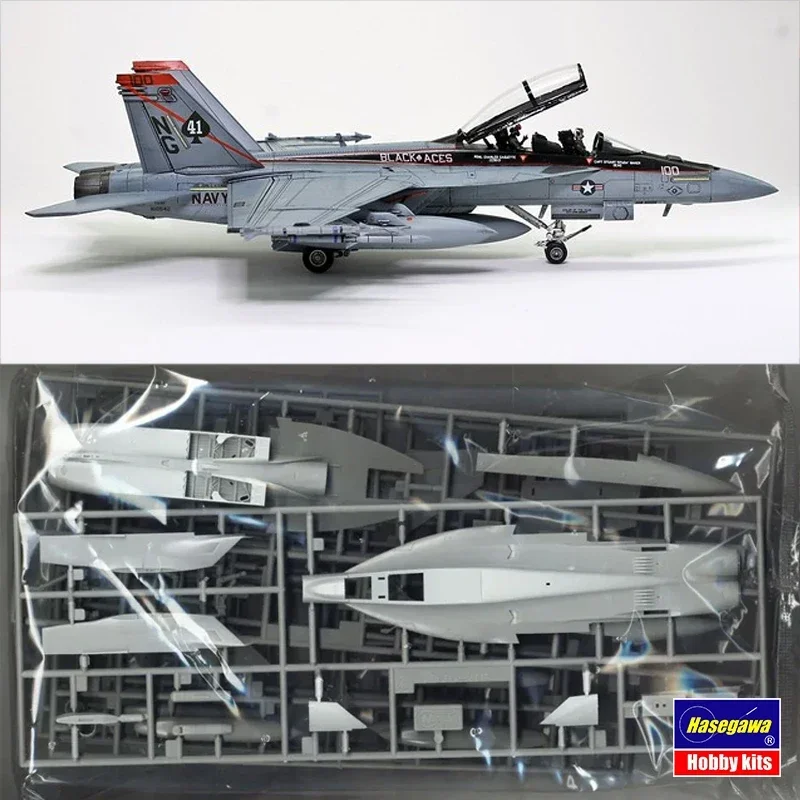 Комплект собранной модели HASEGAWA 02429 F/A-18F Super Hornet VFA-41 черный Aces CAG 2022 ограниченная