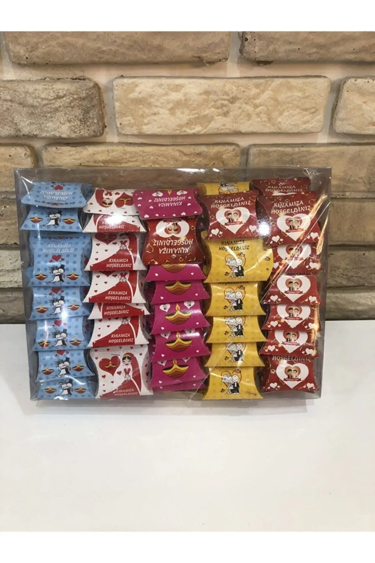 

Невеста жениха фигурная красочная хна 100 шт. подарок Kınam NG001298 подарок массовый брак