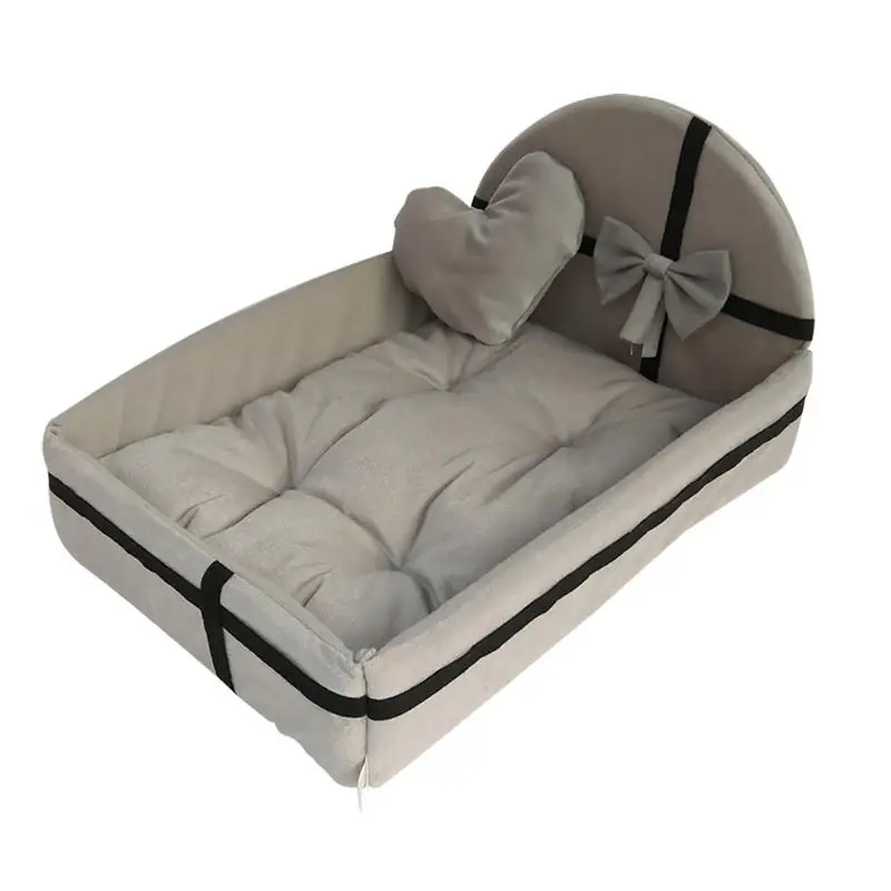 

Winter Pet Dog Bed Removable Mattress Dog House Nest With Mat Warm Cute Cat Bed Plush Cushion Dog Puppy Kennel Small Medium Dogs