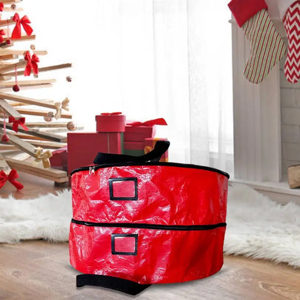 

Storage Bags Wreath Storage Bag Large Capacity Wear Resistant PE Extra Large Xmas Garland Storage Container Home Storage