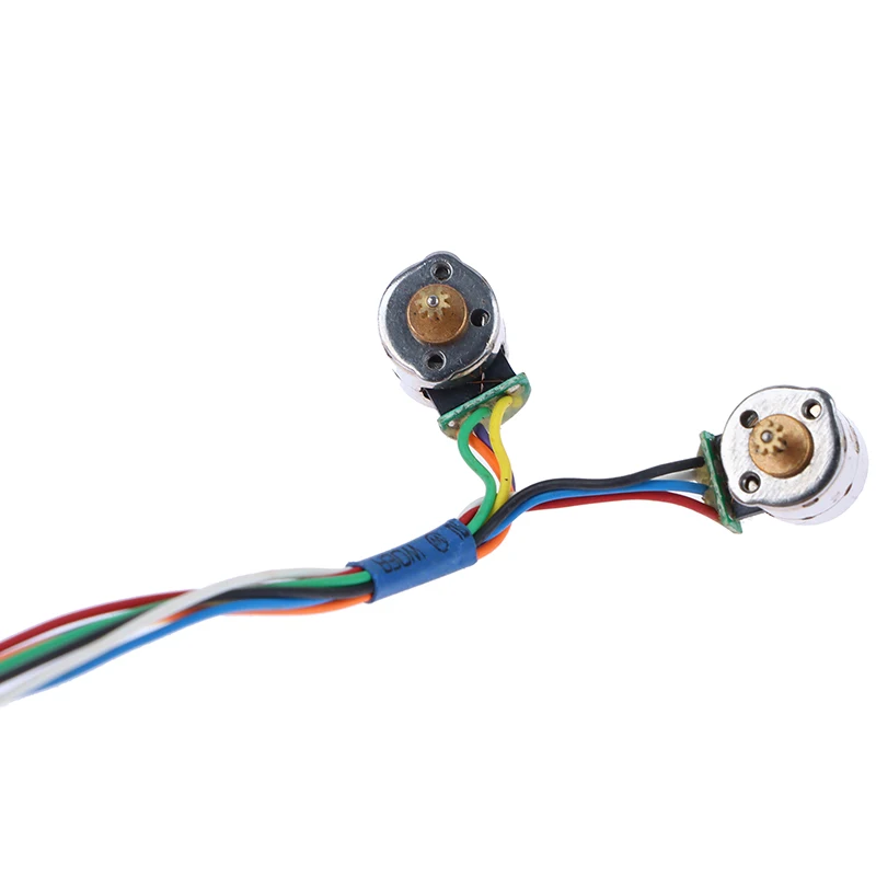 

5Pcs/Set 8mm Micro Stepper Motor Small Electric 2-Phase 4-Wire Stepper Motor Precision with Copper Gear Connecting Wire