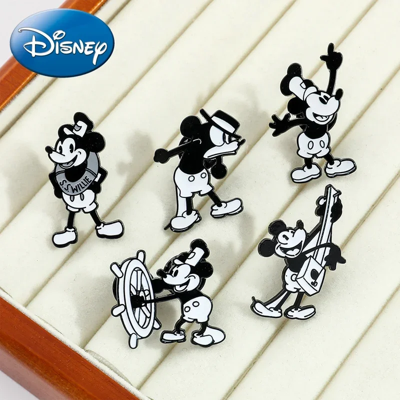 Металлическая брошь с изображением Микки Мауса в ассортименте