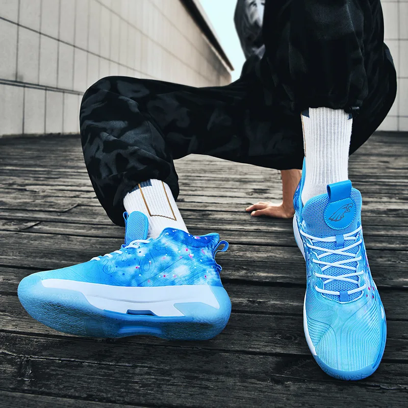 Superstar Fashion Reflective Sneakers Basketball Men Women Breathable Mesh High-top Sneakers Men Professional Basketball Shoes