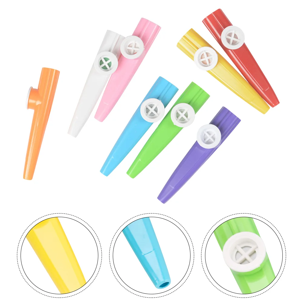 8 шт. музыкальная игрушка Kazoo детские музыкальные инструменты Kazoos пластиковая