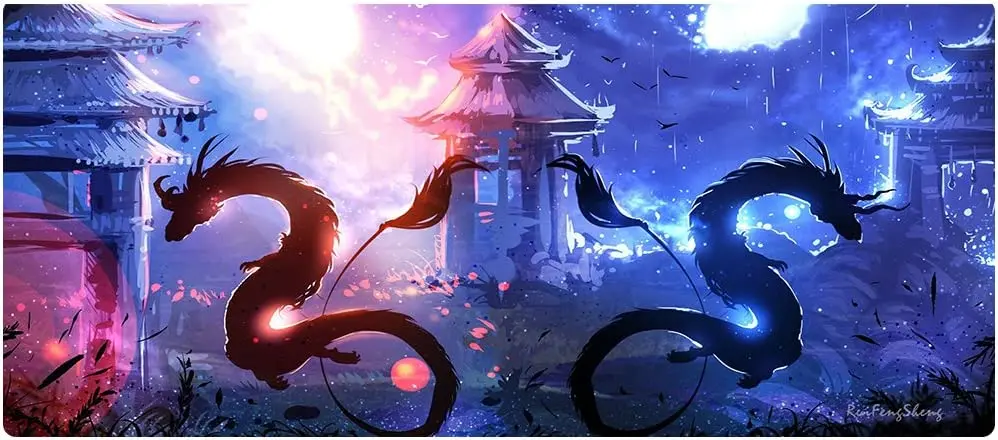 Коврик для мыши Dragon коврик со сшитыми краями водонепроницаемый и нескользящий