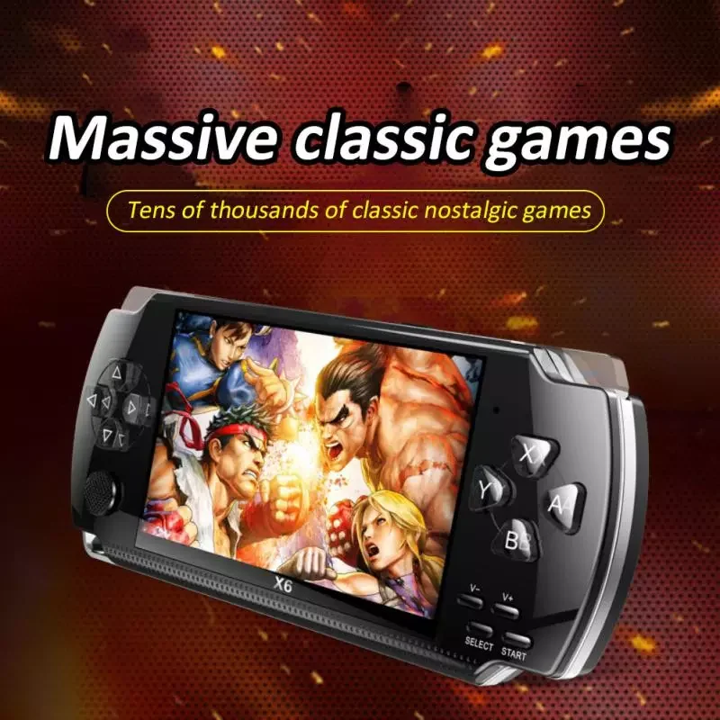 

NEW Retro Portable Video Game Console 4 Inches Screen Handheld 1500 Games Simulators Mp3/mp4/Ebook TV Out Game Players For Kids