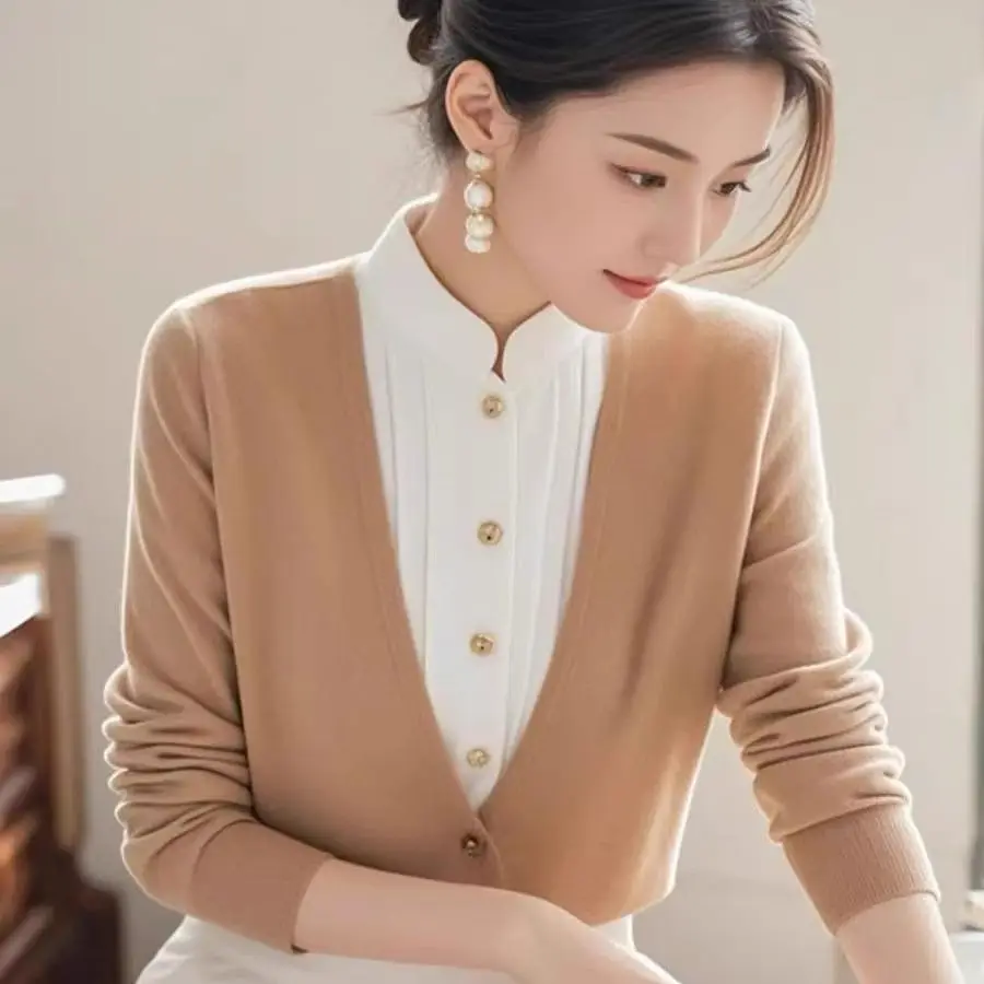 Женский два-в-одном полиэстеровый свитер