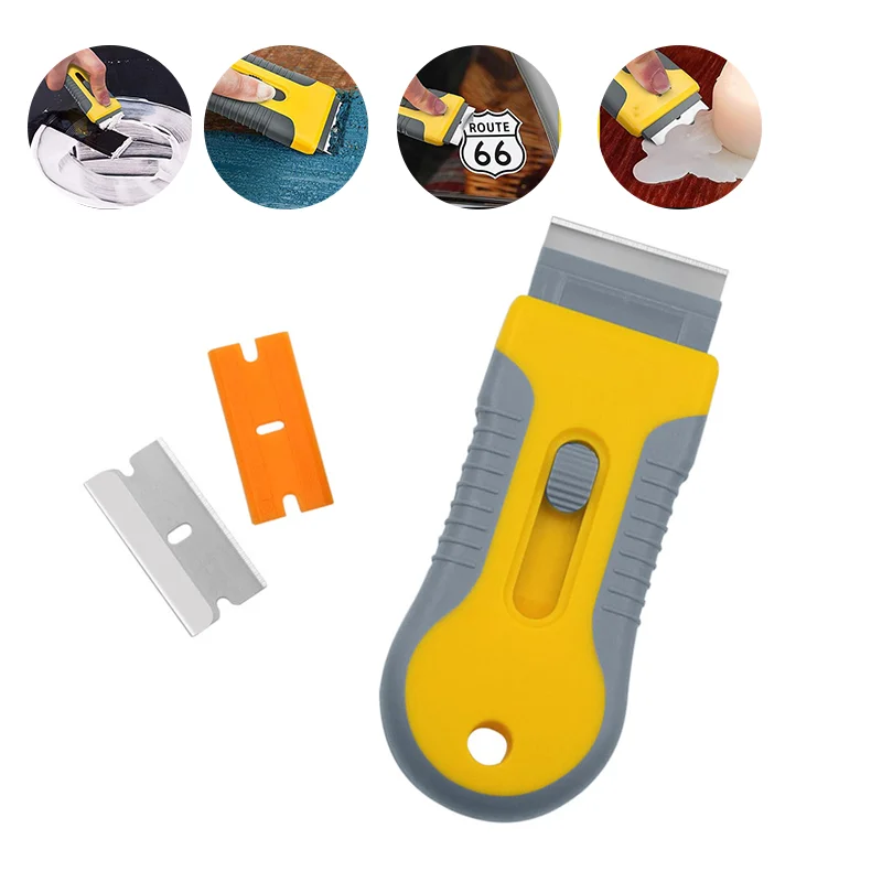 

Ceramic Glass Car Window Viny Film Sticker Cleaning Razor Scraper Glue Squeegee Скребок Accessoire Voiture Nettoyant Voiture
