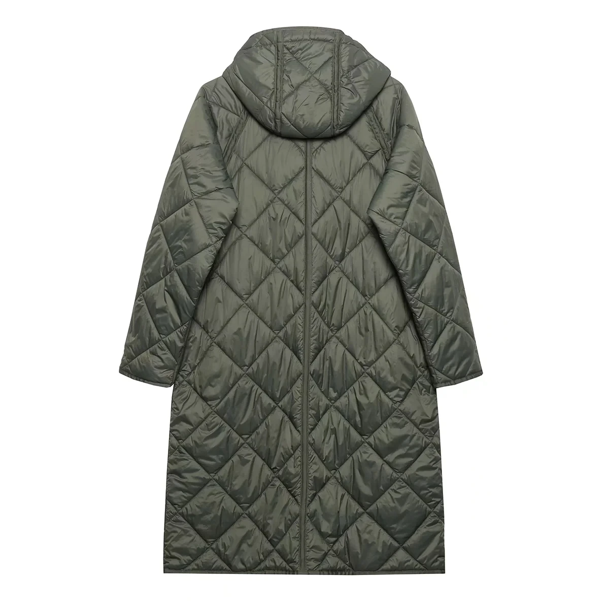 Elmsk England Style Vintage Oversize Long Parka Coat Women Hooded Loose Coat Jacket Women Tops Winter Trench Coat Women