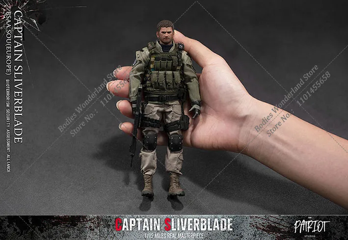 В наличии Deluxe Edition масштаб 1/12 Patriot studio CAPTAIN SLIVERBLADE BSAA Крис Редфилд 6-дюймовая
