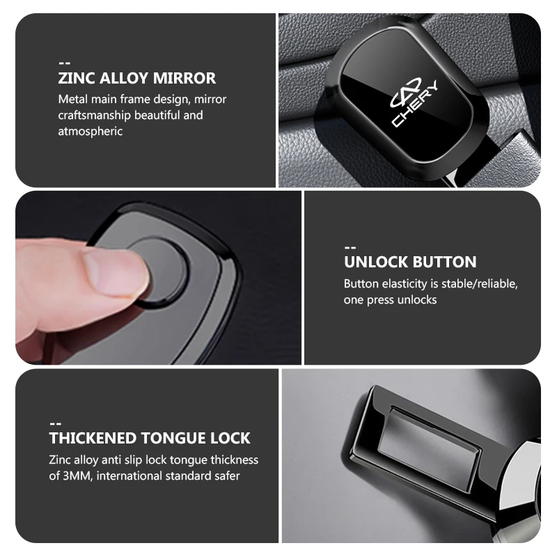 Фото Удлинитель ремня безопасности с замком-фиксатором для Chery Pro T11 A1 A3 A5 Amulet M11 Eastar Elara IQ Arrizo №2