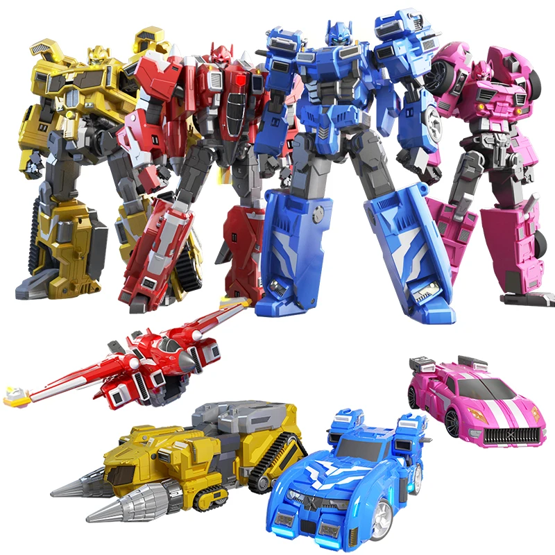 

Mini Secret Service X Deformation Mecha Robot Suit King Kong Children's MINI FORCE FIGURE Toy Boy Ford Lucy