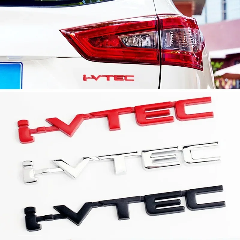 Металлическая 3d-наклейка IVTEC с буквенным логотипом для заднего багажника