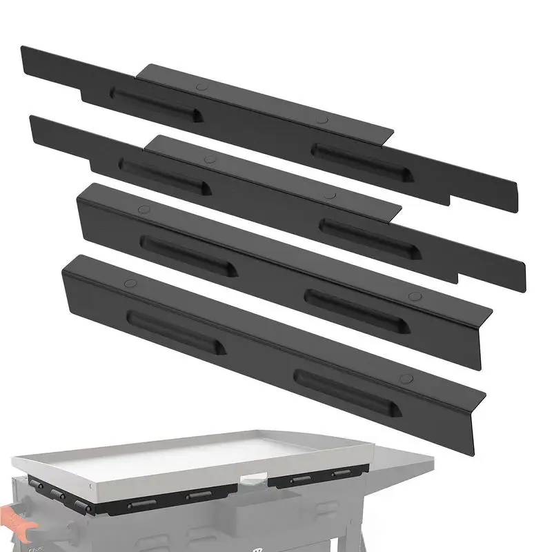 

Защита от ветра из нержавеющей стали, термостойкая защита от пыли, с углеродным покрытием, черного цвета, для барбекю, кухни, 36 дюймов