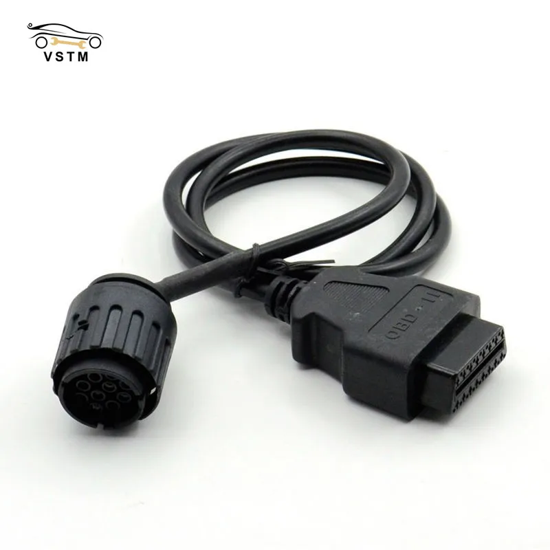 

Best Quality For B*M/W ICOM D Cable Motorcycles Motobikes 10 Pin Adaptor 10Pin To 16Pin OBD2 OBDII Diagnostic Cable I-COM A2