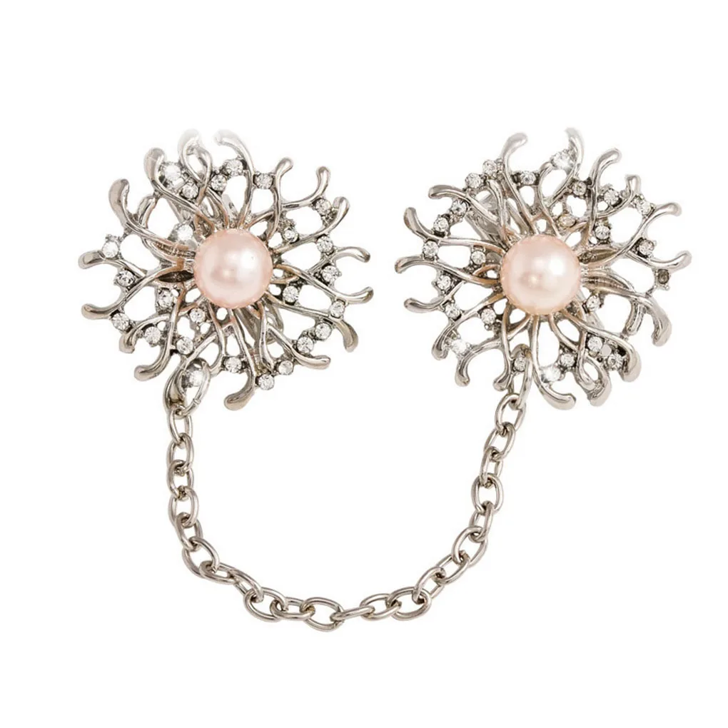 Брошь на свитер зажим для шали булавка с ручной инкрустацией винтажные броши